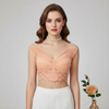 Maroon Butterfly Lace Crop Top